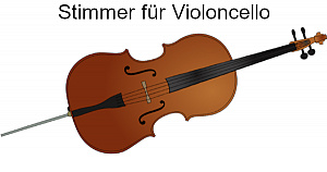 Stimmgerät für Violoncello