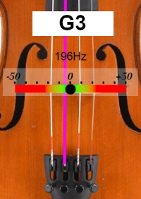Stimmgerät für Bratsche G3
