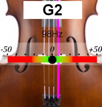 Stimmgerät für Kontrabass G2
