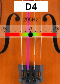 Stimmgerät für Violine D4